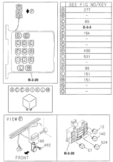 2001 Honda Passport Relay, Taillight Diagram for 8-97125-444-0