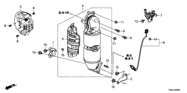 2020 Honda Civic Sensor, Oxygen (Ngk) Diagram for 36532-5AA-A51
