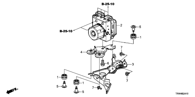 2020 Honda Clarity Plug-In Hybrid VSA Modulator Diagram