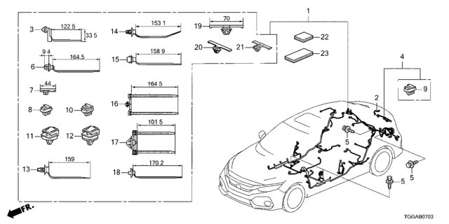 2021 Honda Civic Wire Harness Diagram 4
