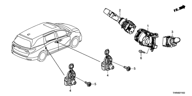 2021 Honda Odyssey Combination Switch Diagram