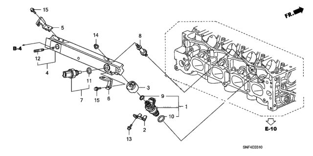 2006 Honda Civic Fuel Injector Diagram