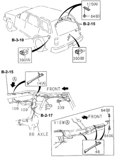 1994 Honda Passport Connector, Circuit Diagram for 8-97104-874-0