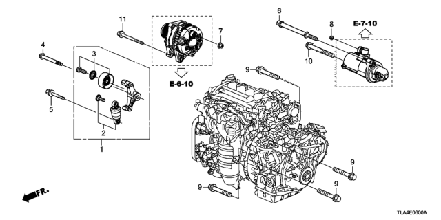 2020 Honda CR-V Auto Tensioner Diagram