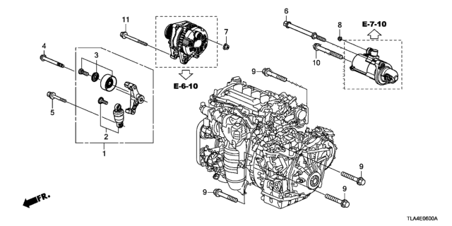 2018 Honda CR-V Auto Tensioner Diagram