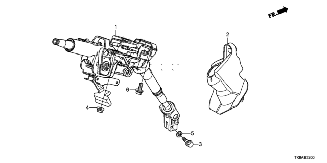 2013 Honda Fit Steering Column Diagram