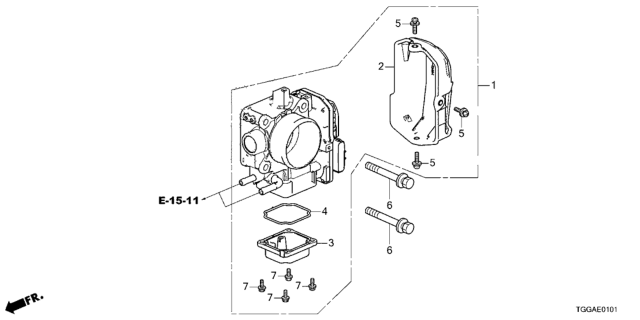 2021 Honda Civic Throttle Body Diagram