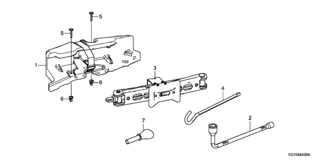 2019 Honda Pilot Tools Diagram