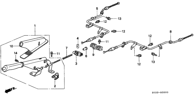 2000 Honda Civic Parking Brake Diagram