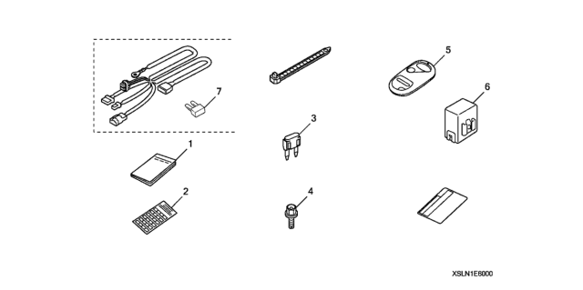 2007 Honda Fit 5 Door BASE KA 5MT Keyless Entry - Attachment Diagram