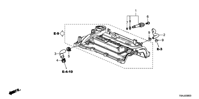 2019 Honda Civic PCV Tube Diagram