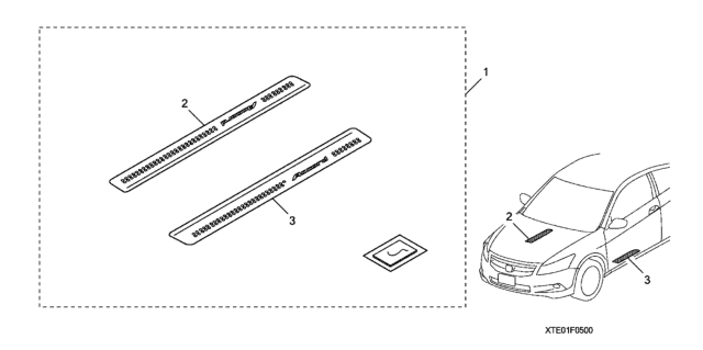 2012 Honda Accord Door Sill Trim Diagram