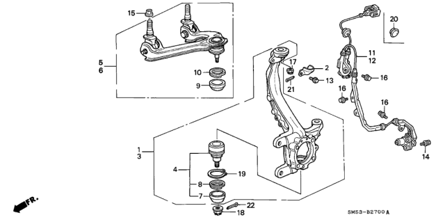 1993 Honda Accord Knuckle Diagram