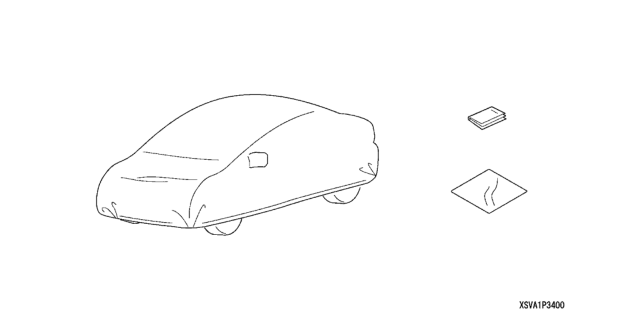 2007 Honda Civic 2 Door EX (NAVIGATION) KA 5AT Car Cover Diagram