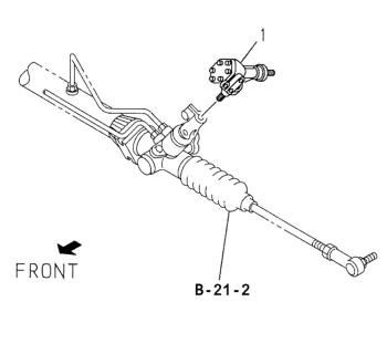 1998 Honda Passport P.S. Gear Box Diagram 2