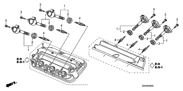 2008 Honda Pilot Spark Plug (Izfr5K11) (Ngk) Diagram for 9807B-5517W