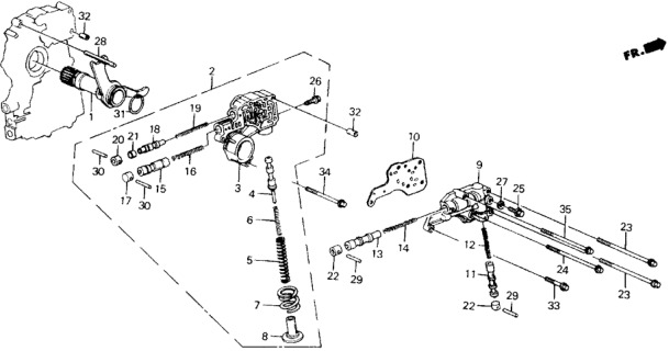 1989 Honda Accord 2 Door SEI KA 4AT AT Regulator Diagram