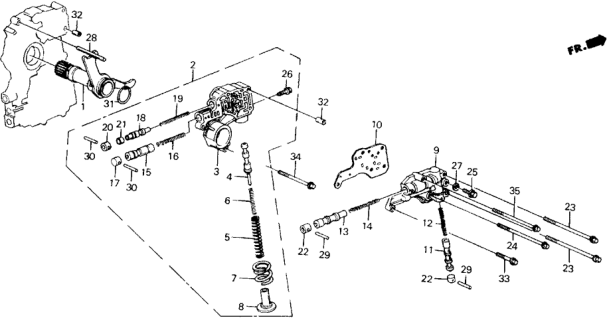 1988 Honda Accord AT Regulator Diagram