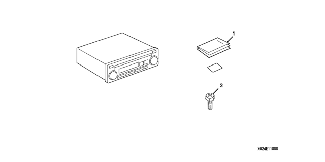 2003 Honda Element Tuner (AM/FM/CD) Diagram