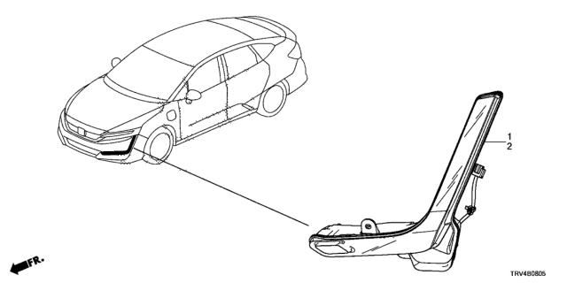 2017 Honda Clarity Electric 4 Door TRNG (CLARITY ELC) KA 1AT Front Position Light Diagram