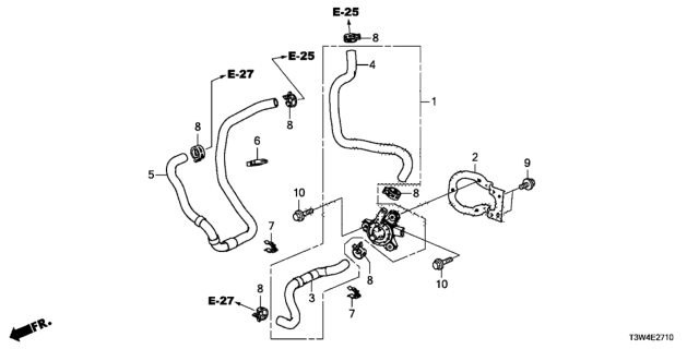 2014 Honda Accord Hybrid 4 Door HYBRID KA CVT Electric Water Pump Diagram 2