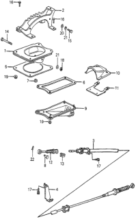 1983 Honda Accord Holder, Control Wire Diagram for 54317-SA5-980