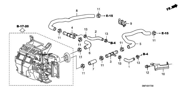 2011 Honda Civic Water Hose Diagram