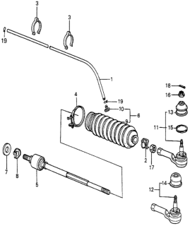 1984 Honda Accord Tie Rod Diagram