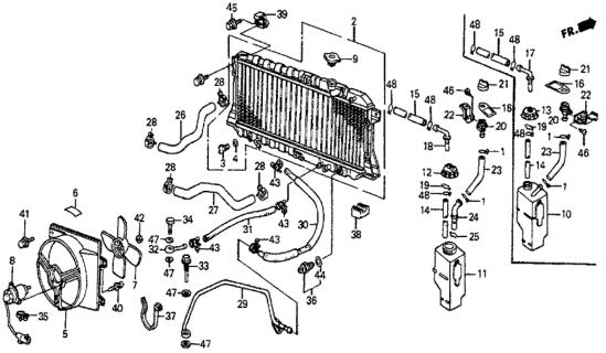 1987 Honda Prelude Screw-Washer (4X11) Diagram for 90041-P5A-003