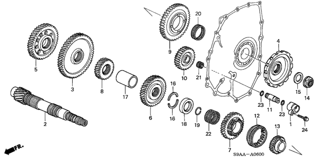 2006 Honda CR-V Countershaft Diagram