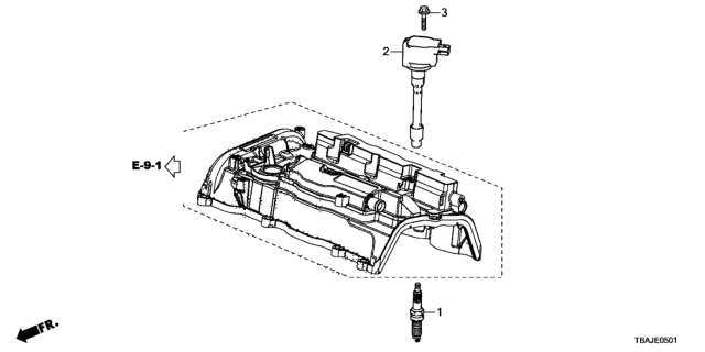 2019 Honda Civic Plug Top Coil - Plug Diagram