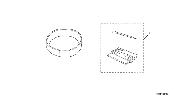 2005 Honda Accord Steering Wheel (Leather) Diagram