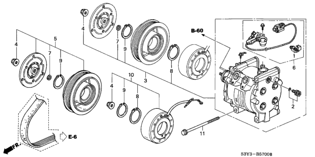 2000 Honda Insight Compressor Diagram