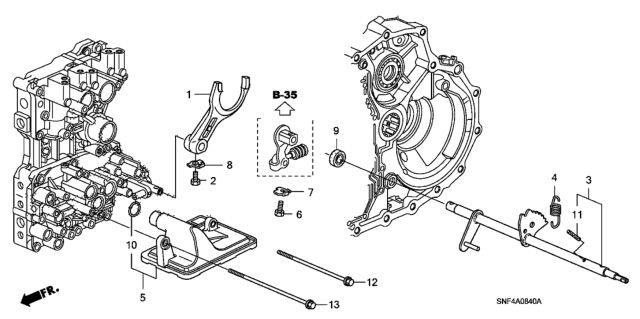 2010 Honda Civic Shift Fork Diagram