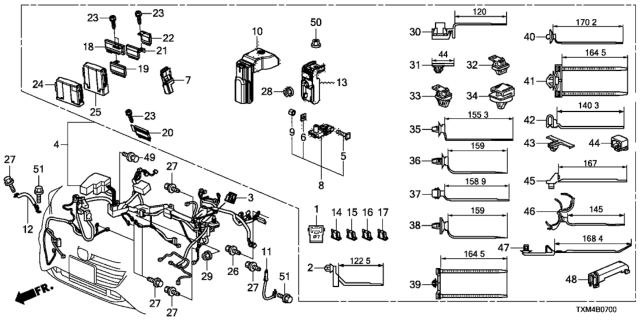 2021 Honda Insight TERMINAL Diagram for 38210-TXM-A01