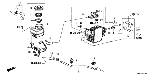 2020 Honda Insight SET,BOS ASSY Diagram for 01469-TXM-A56