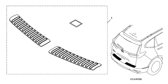 2021 Honda CR-V Rear Panel Lining Cover Diagram