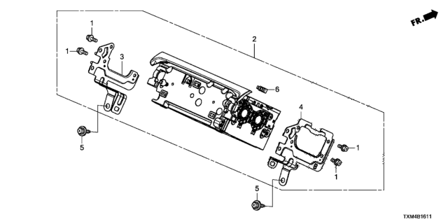 2020 Honda Insight BRACKET A Diagram for 39545-TXM-A01