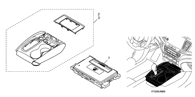 2019 Honda Passport Wireless Charger Diagram