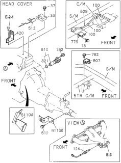 1996 Honda Passport Clip, Sensor Harness Diagram for 8-97069-960-0