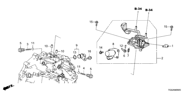 2021 Honda Civic MT Change Lever Diagram