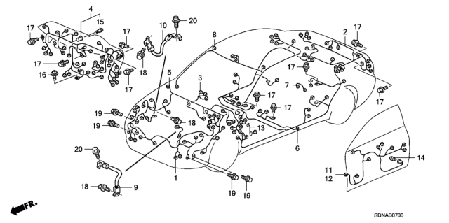 2007 Honda Accord Wire Harness Diagram