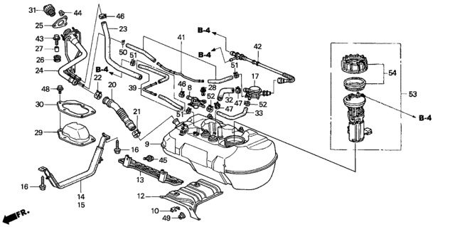 2002 Honda Insight Nut-Washer (6MM) Diagram for 94071-06050