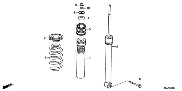 Pair Rear Shock Absorbers For Honda Fit 2009-2014 – Unity Automotive – Bare Shocks