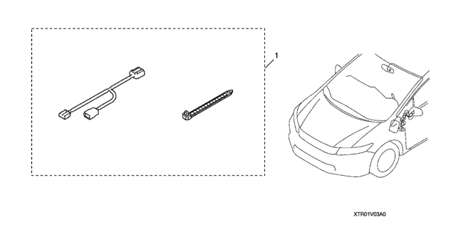 2014 Honda Civic 4 Door GX KA 5AT Auto Day - Night Mirror Harness Diagram
