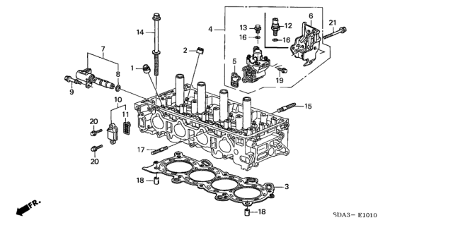2003 Honda Accord Gasket, Cylinder Head (Nippon LEAkless) Diagram for 12251-RAA-J01