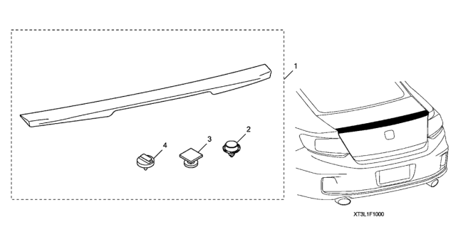 2017 Honda Accord Deck Lid Spoiler Diagram