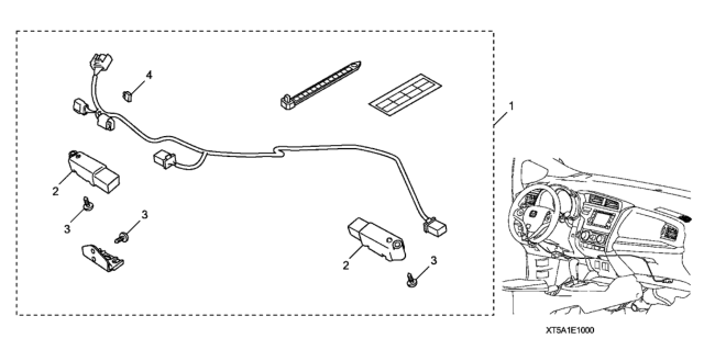 2015 Honda Fit Ambient Interior Lighting (Blue) Diagram