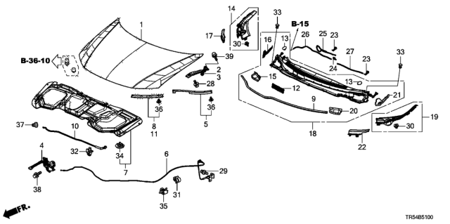 2014 Honda Civic Engine Hood Diagram