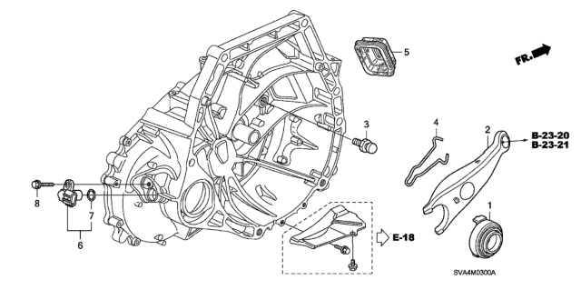 2007 Honda Civic Clutch Release (1.8L) Diagram
